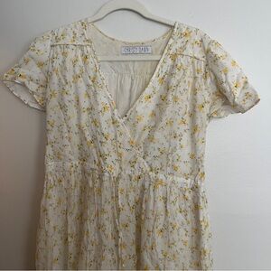Christy Dawn Dawn Dress in Chamomile Yellow Floral Print, Long Dress